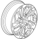 GM 42767482 Wheel, Alloy, Black; Silver, Rear