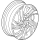 GM 42599172 Wheel, Alloy, Silver, Rear