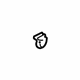 GM 3548869 Upper Pad Nut, Passenger Side