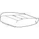 GM 86790897 Cushion Cover, Black, Front Driver Side