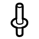 GM 11611374 Support Bracket Stud, Rear
