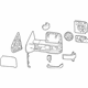GM 84228887 Mirror Assembly, Rear Driver Side