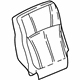 GM 89042366 Seat Back Cover, Gray