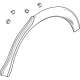 GM 42774537 Wheel Opening Molding, Rear Passenger Side