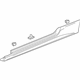 GM 25946499 Rocker Molding, Driver Side
