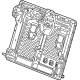GM 13535221 Seat Back Frame, Rear Passenger Side