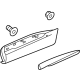 GM 84900480 Lower Molding, Black, Rear Passenger Side