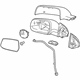 GM 22758066 Mirror Assembly, Silver, Rear Driver Side