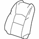 GM 84777633 Seat Back Cover, Black, Front Driver Side