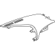GM 84933216 Upper Trim, Black, Passenger Side
