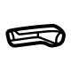 GM 84701570 Recline Handle, Black, Rear Driver Side