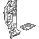 GM 42482504 Hinge Pillar Reinforcement, Outer Driver Side