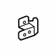 GM 22803385 Wheelhouse Trim Rear Bracket, Driver Side
