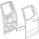 GM 84691737 Door Shell, Rear Driver Side