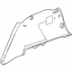 GM 84510076 Lower Quarter Trim, Black, Rear Driver Side