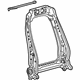GM 13526520 Seat Back Frame, Front