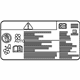 GM 92249689 A/C Label