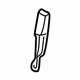 GM 88896467 Buckle End, Gray, Rear Center