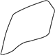 GM 10336683 Door Glass, Rear Passenger Side