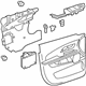 GM 22742928 Door Trim Panel, Titanium, Front Driver Side