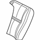 GM 12457176 Seat Back Pad, Driver Side