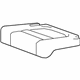GM 84694513 Cushion Cover, Black, Driver Side