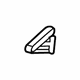 GM 25994443 Seat Back Frame Bracket, Front