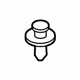 GM 11611678 Sight Shield Retainer, Front