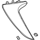 GM 84885001 Side Spoiler, Black, Driver Side