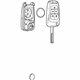 GM 13513039 Switch & Key