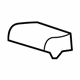 GM 25869335 Center Seat Belt Bracket