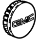 GM 84335832 Center Cap, Black; Red