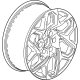 GM 84726382 Wheel, Alloy, Rear
