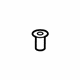 GM 22876511 Lock Knob Bezel, Titanium