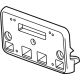 GM 84186107 License Bracket, Black, Front