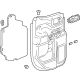 GM 84704445 Door Trim Panel, Black, Rear Driver Side