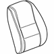 GM 22991880 Seat Back Cover, Titanium, Front