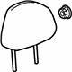 GM 84043680 Headrest, Front