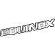 GM 84157904 Nameplate, Black, Rear