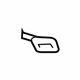 GM 84234701 Rear Quarter Trim Cap, Black, Upper