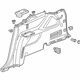 GM 85135290 Lower Quarter Trim, Black, Rear Driver Side