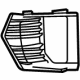 GM 84882375 Fog Lamp Bezel, Black, Front Driver Side