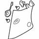 GM 25789454 Lock Pillar Trim, Driver Side