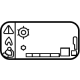 GM 84632622 A/C Label