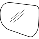 GM 22835019 Mirror Glass, Rear Driver Side
