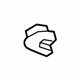 GM 84174704 Sunvisor Holder, Jet Black