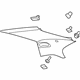 GM 22829318 Upper Quarter Trim, Titanium, Rear Driver Side