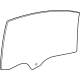 GM 42692397 Door Glass, Front Driver Side