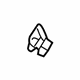 GM 15043750 Trim Panel Retainer, Bottom Top