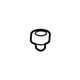 GM 84252015 Lock Knob Bezel, Jet Black